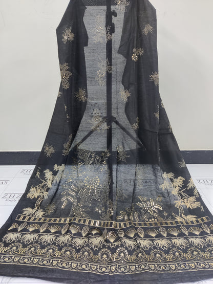 Black Mukesh 3pc