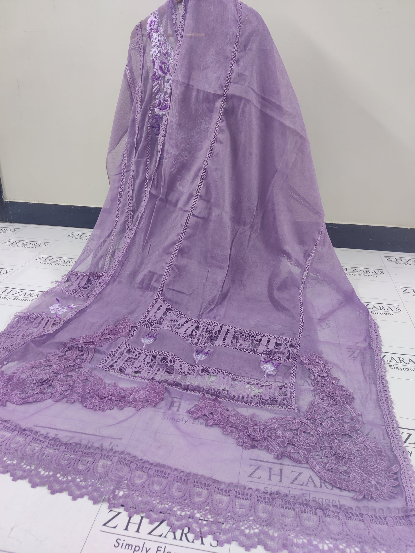 Lavender Purple Gala Emb 3pc