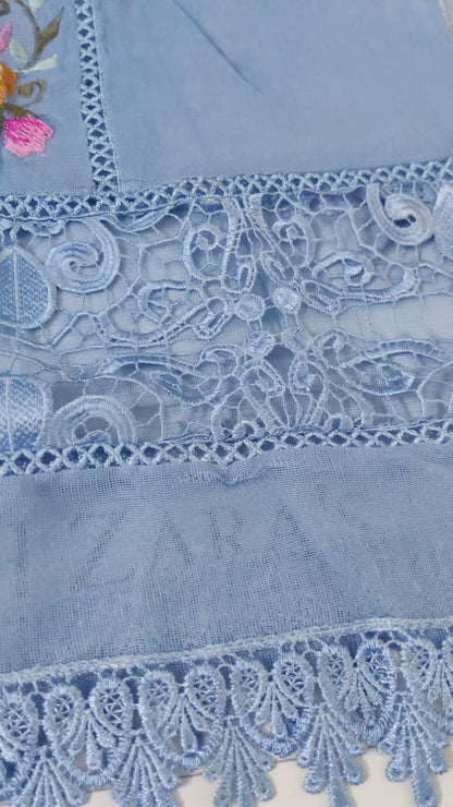 Ice Blue Crochet 3pc