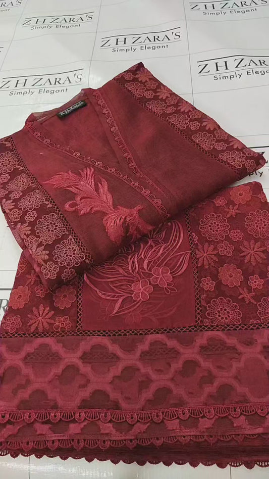 Maroon Pari 2pc