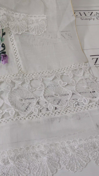 White Crochet 3pc
